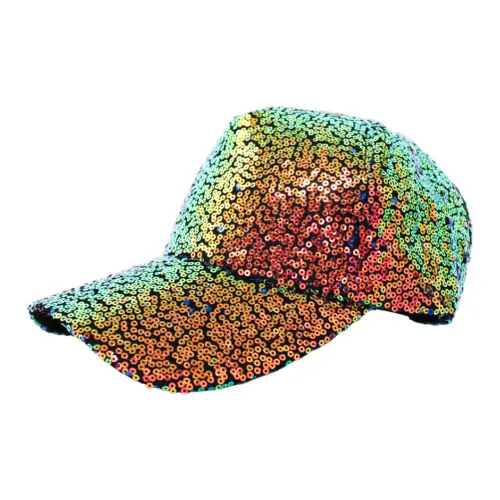 Gorra de lentejuelas negras con dorado