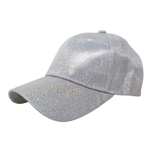 Gorra plateado brilloso