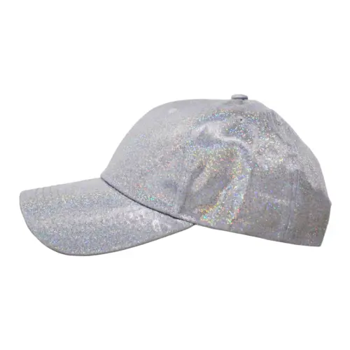 Gorra plateado brilloso