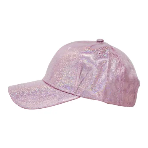 Gorra rosa brilloso