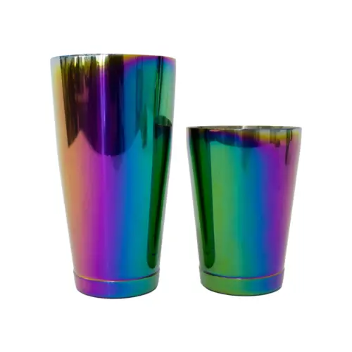 Shaker de 2 piezas de acero inoxidable multicolor de 500ml