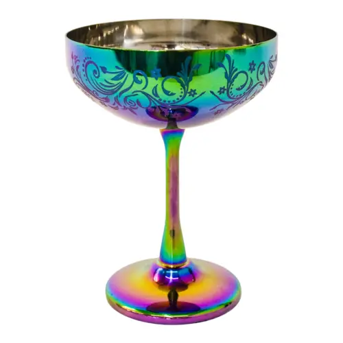 Copa de acero inoxidable multicolor
