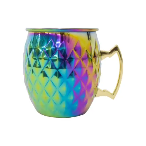 Taza de acero inoxidable multicolor de 550ml