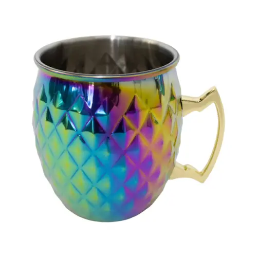 Taza de acero inoxidable multicolor de 550ml