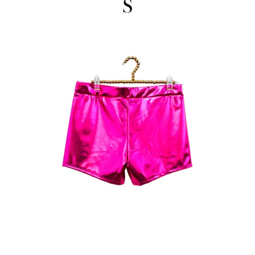 Short metálico fucsia talla S de 32x30x0.1cm
