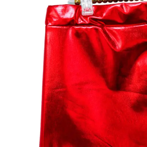 Short metálico rojo talla S de 32x30x0.1cm