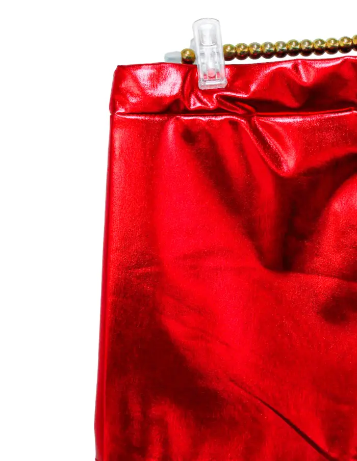 Short metálico rojo talla S de 32x30x0.1cm - Image 2