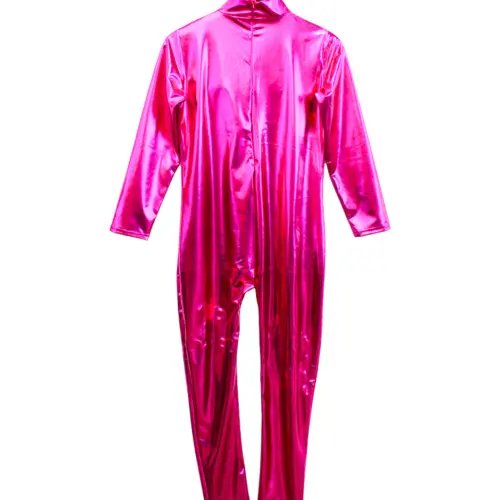 Overol para adulto de licra fucsia talla S de 80x130x0.1cm