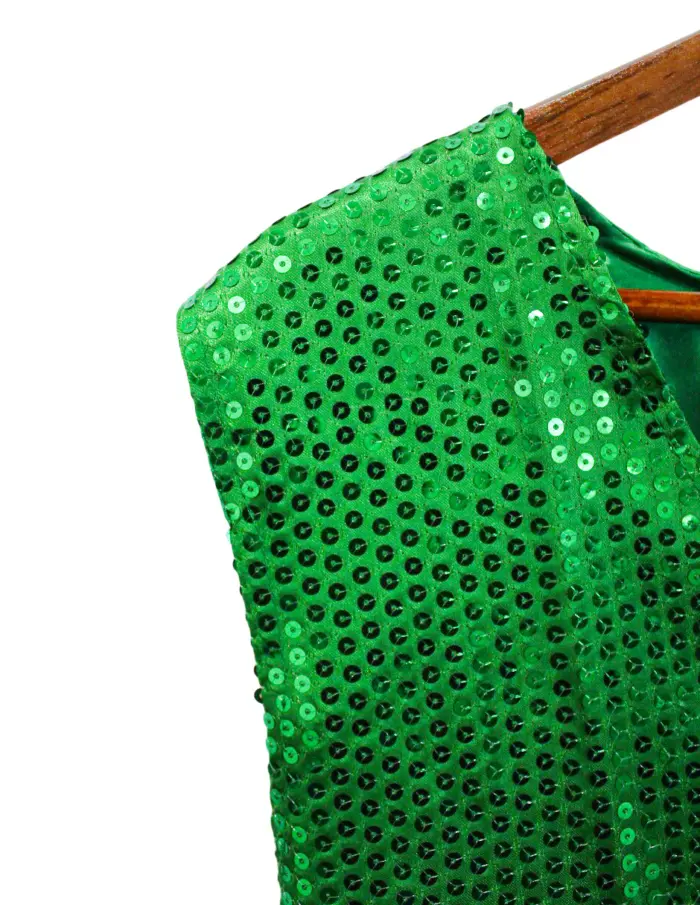 Chaleco de lentejuela verde de108x69x0.1cm - Image 2