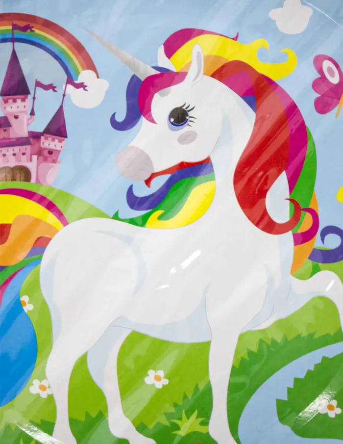 Paquete de 10 piezas de plato desechable diseño unicornio de 18cm - Image 3