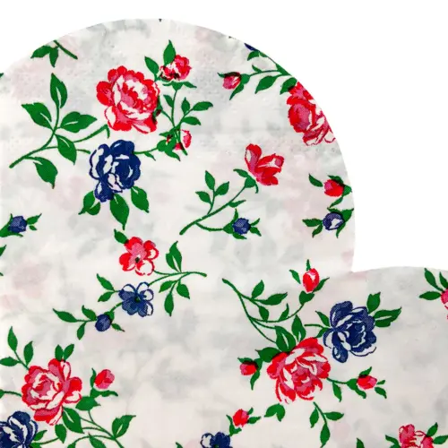 Paquete de servilletas de papel diseño corazon con rosas con 20 piezas
