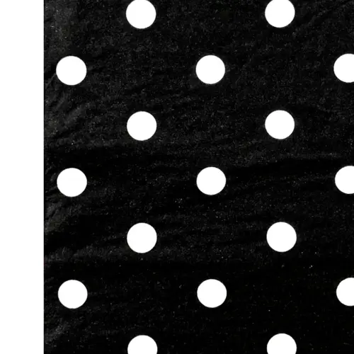 Paquete de servilletas de papel negra con puntos blancos con 20 piezas de 33x33cm