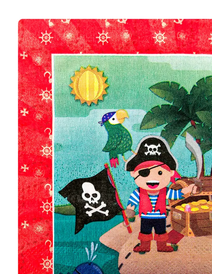 Paquete de servilletas de papel de niño pirata con 20 piezas de 33x33cm - Image 2