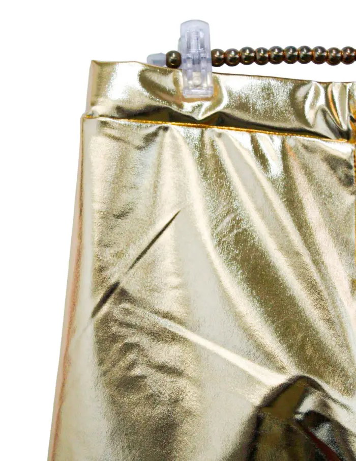 Short metálico dorado talla L de 36x32x0.1cm - Image 2