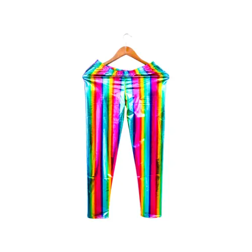 Pantalón metálico arcoíris talla M de 34x92x0.1cm
