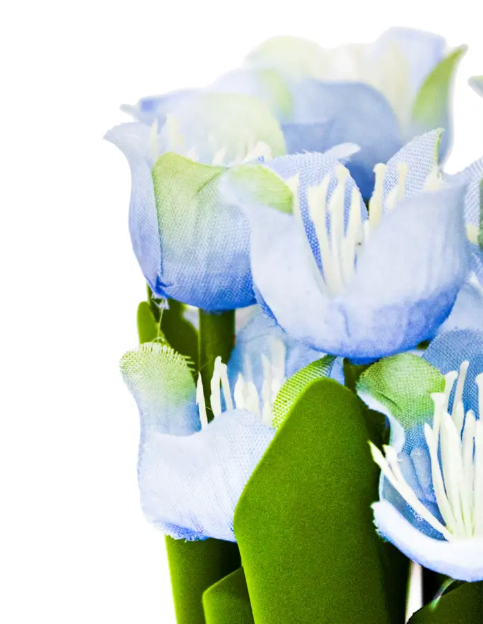 Ramo de tulipanes azules en base de 7.5x7.5x21cm - Image 3