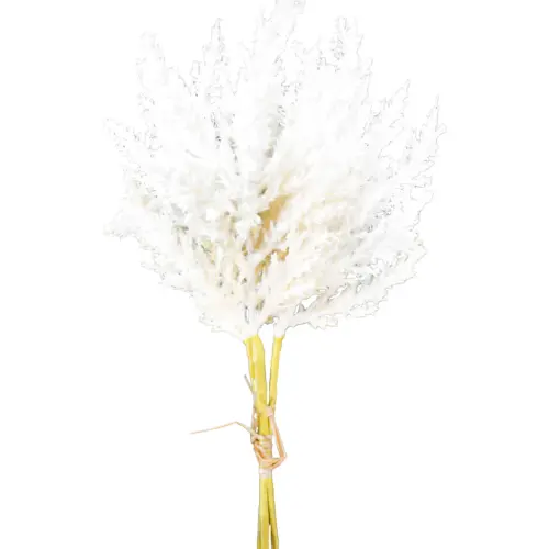 Ramo de follaje de elecho blanco de 20x40x0.1cm