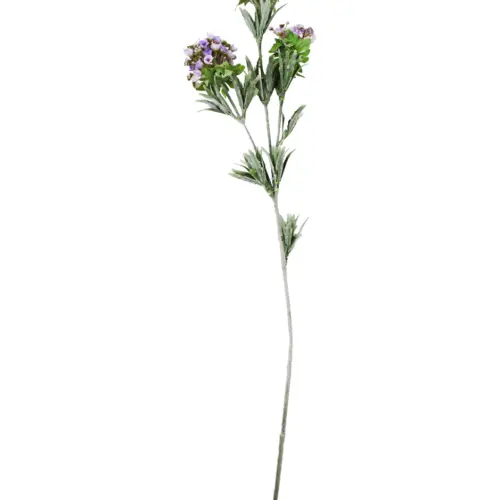 Vara de flores talqueadas púrpura de15x78x0.1cm