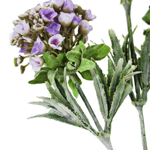Vara de flores talqueadas púrpura de15x78x0.1cm
