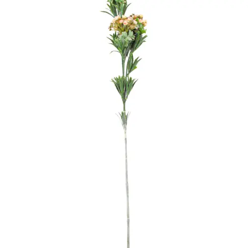 Vara de flores talqueadas durazno de15x78x0.1cm