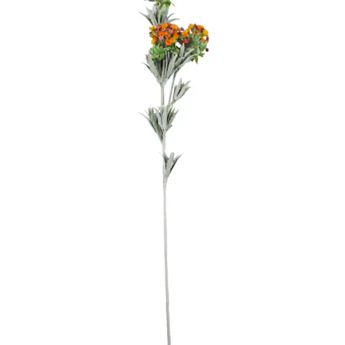 Vara de flores talqueadas naranja de15x78x0.1cm