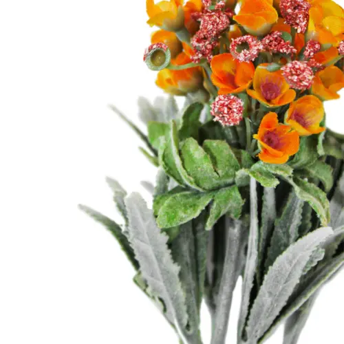 Vara de flores talqueadas naranja de15x78x0.1cm