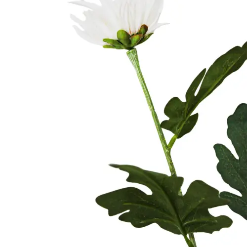 Vara con 3 flores blancas de 12x78x0.1cm