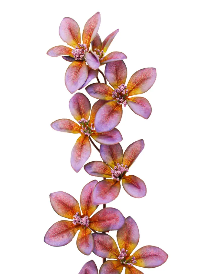 Vara con flores purpura con cafe de 18x92x0.1cm - Image 2