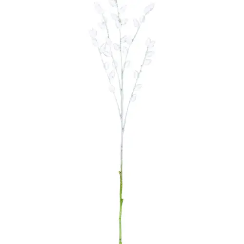 Vara de follaje tipo piñas blancas de 16x89x0.1cm