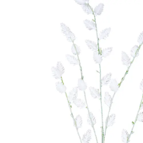 Vara de follaje tipo piñas blancas de 16x89x0.1cm