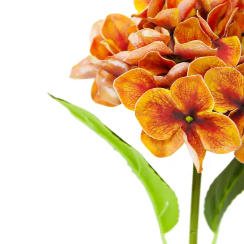 Vara de hortensia naranja de 16x45x0.1cm