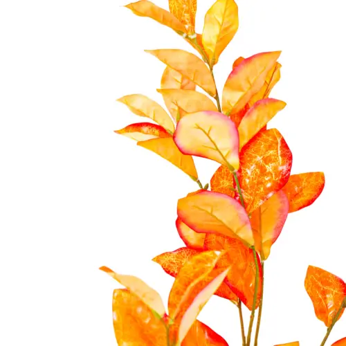 Vara con hojas naranja de 18x88x0.1cm