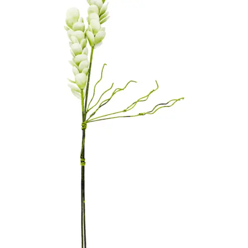 Vara de flores con 3 tallos de latex verde de 18x110x0.1cm
