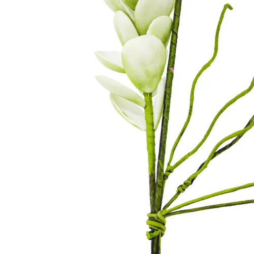 Vara de flores con 3 tallos de latex verde de 18x110x0.1cm