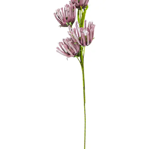 Vara de de flores de tiras de latex púrpura de 15x93x0.1cm