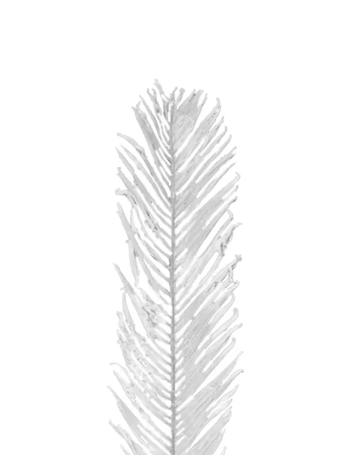 Vara de follaje artificial blanca - Image 2