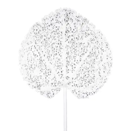 Vara de hoja artificial blanca