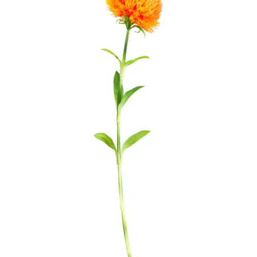Vara con flor de plastico naranja de 9x50x0.1cm