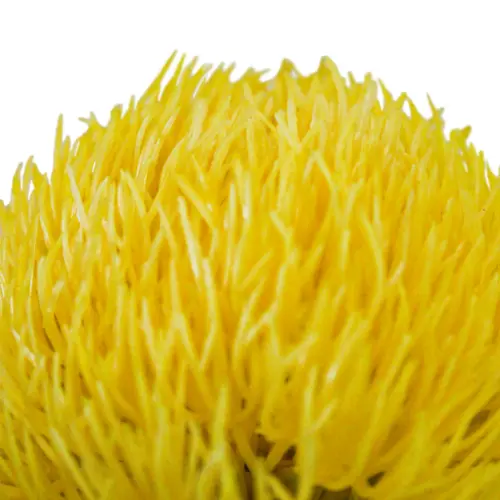 Vara con flor de plastico amarilla de 9x50x0.1cm