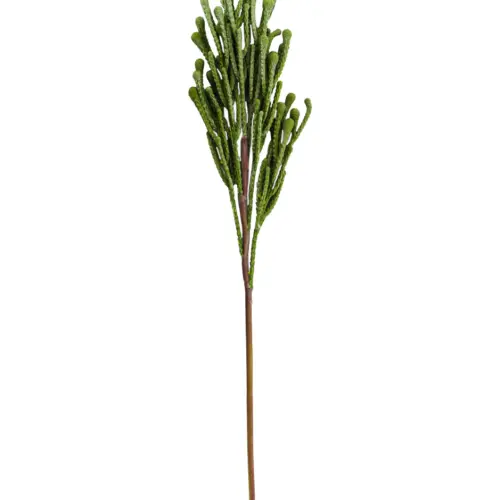 Vara de follaje de plastico verde de 9x52x0.1cm