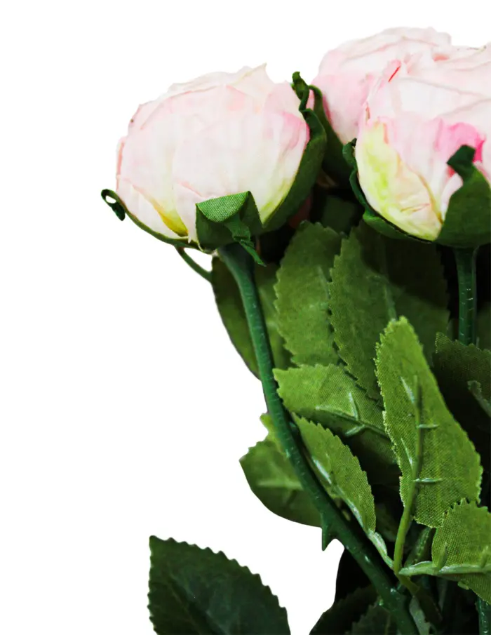 Ramo de rosas rosa pastel de 18x37x0.1cm - Image 3