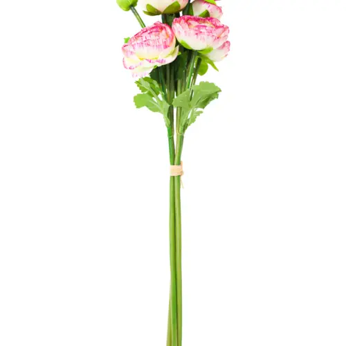 Ramo de flores de peonias blancas gaspeadas de 15x53x0.1cm