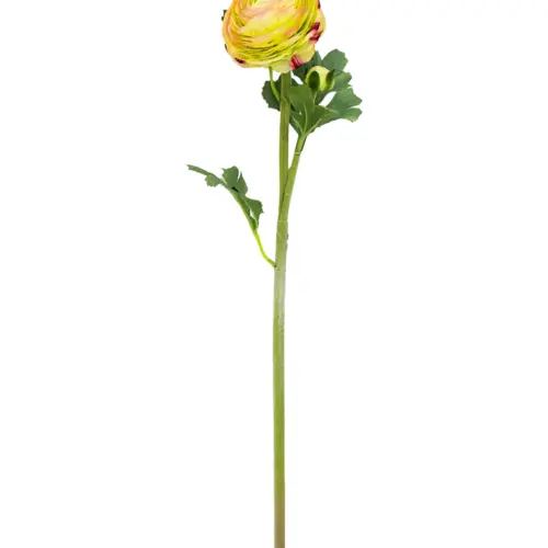 Flor de peonia artificial beige de 18x35x1cm
