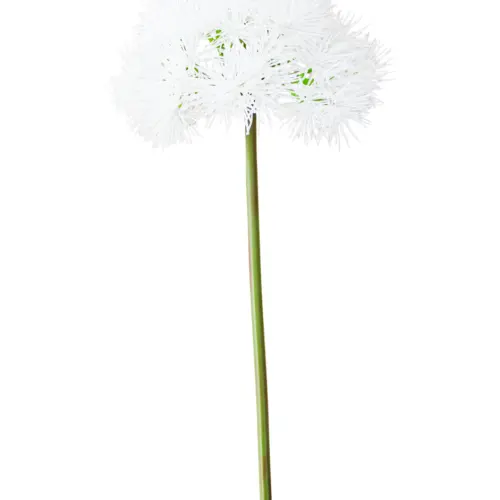 Vara de follaje de plastico con picos blancos de 18x35x0.1cm