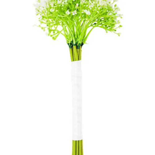 Ramo de follaje con flores verdes de 15x34x0.1cm