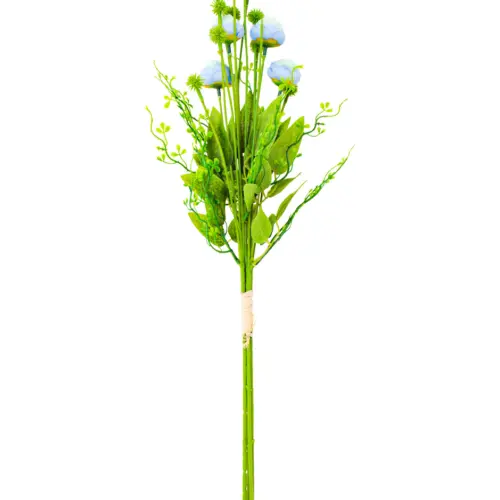 Ramo de flores de peonioas azules de 12x60x0.1cm