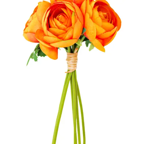 Bouquet de peonias naranja de 19×310.1cm