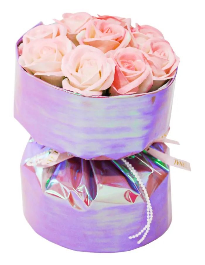 Bouquet de rosas rosa - Image 3