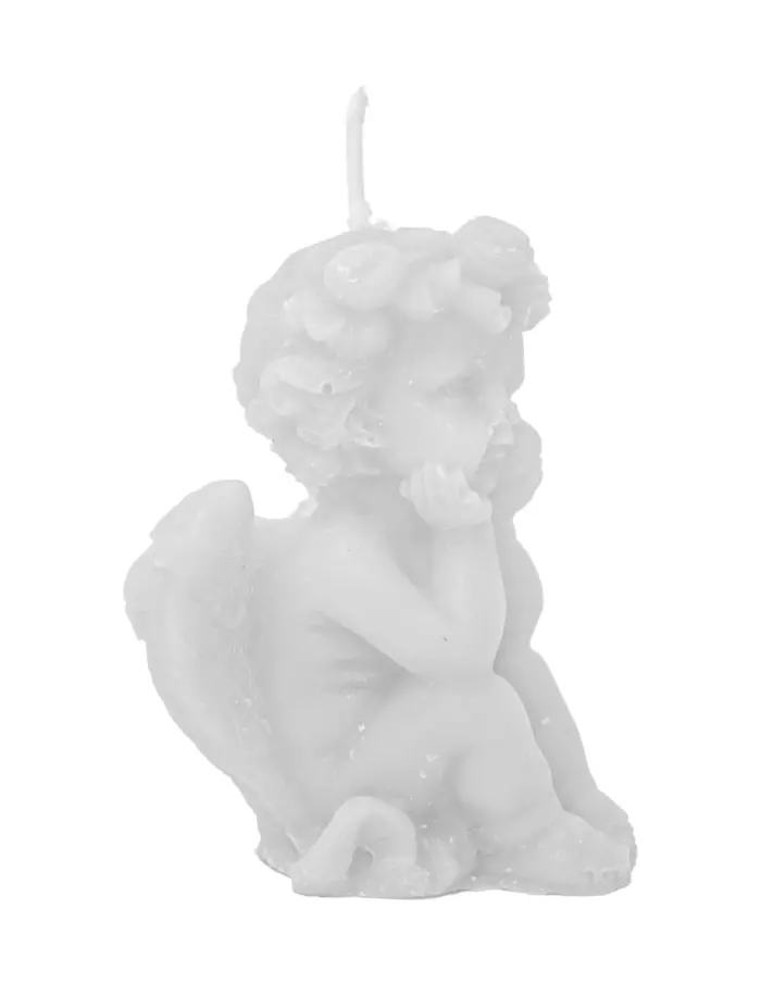 Vela decorativa diseño angel blanco de 4.5x5.5x7cm - Image 2