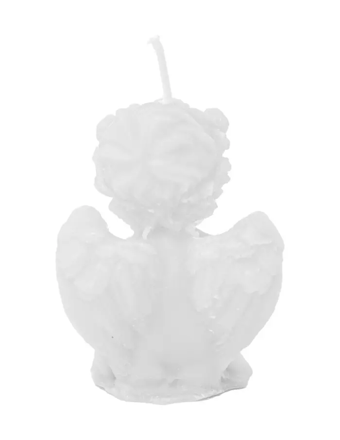 Vela decorativa diseño angel blanco de 4.5x5.5x7cm - Image 3